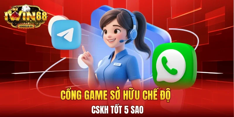 Cổng game có dịch vụ chăm sóc khách 24/24