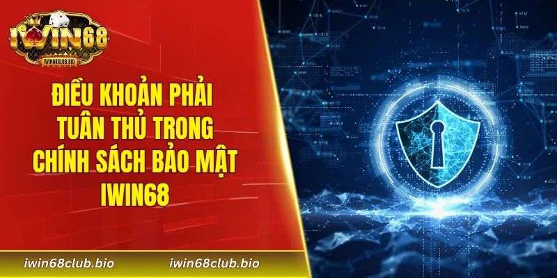 Điều khoản phải tuân thủ trong chính sách bảo mật IWIN68